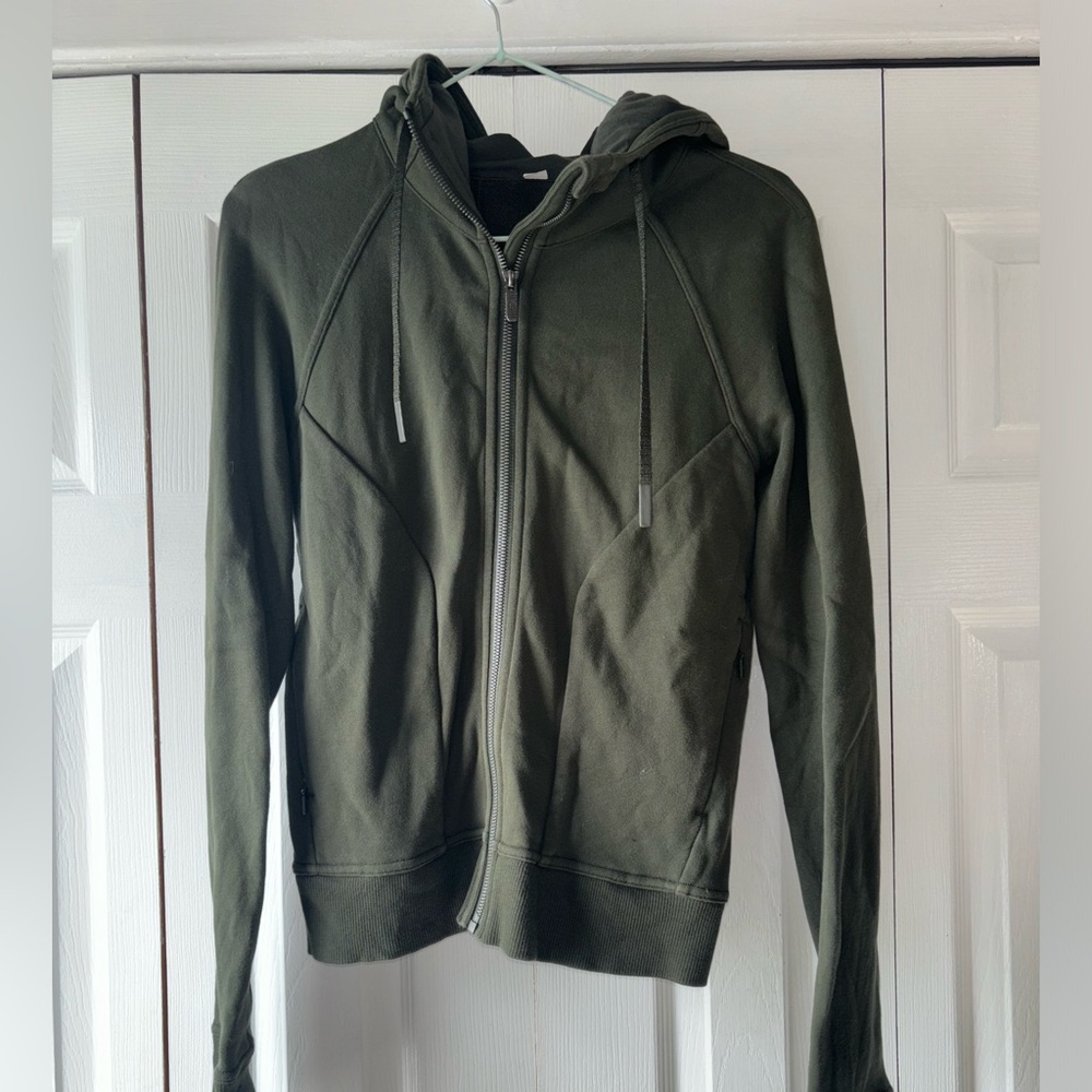 SOLD Lululemon Athletica Olive Zip-Up Hoodie